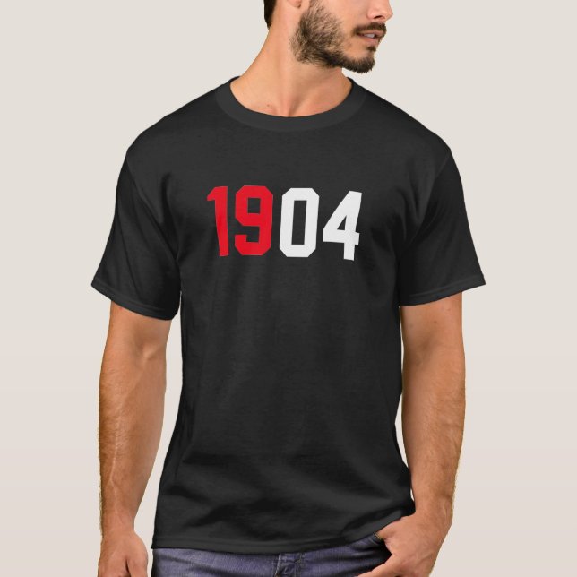 T-shirt Benfica Blanc rouge 1904 (Devant)
