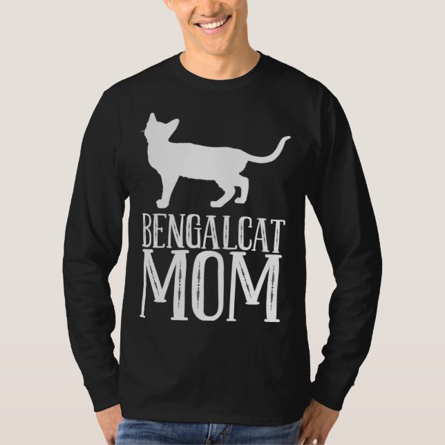 T-shirt Bengal  Bengal cat  Bengal mom  2 (Devant)