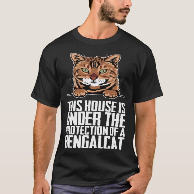 T-shirt Bengal kitten  Bengal mom  Bengal dad  6 (Devant)