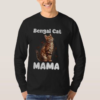 T-shirt BENGAL MAMA BENGAL CHAT MOM Ct MOMMY Bengale Chat