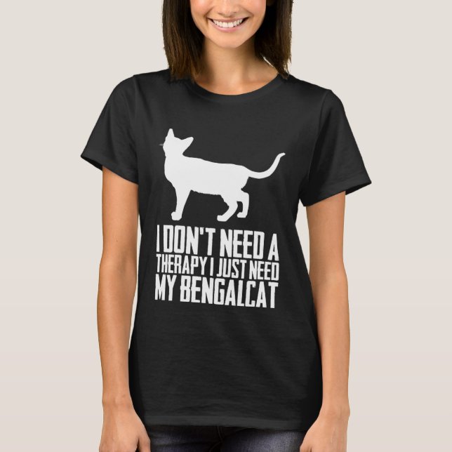 T-shirt Bengale Bengale chat Bengale mère 7 (Devant)