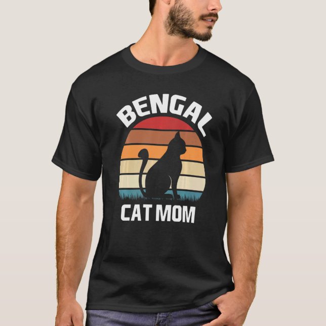 T-shirt Bengale Chat Maman Bengale Chat Costume de chat Be (Devant)