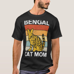 T-shirt Bengale Chat Maman Chat Propriétaire Bengale
