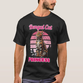 T-shirt Bengale Chat Mère BENGAL PRINCESS Funky Bengal Cha