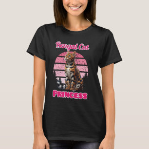 T-shirt Bengale Chat Mère BENGAL PRINCESS Funky Bengal Cha