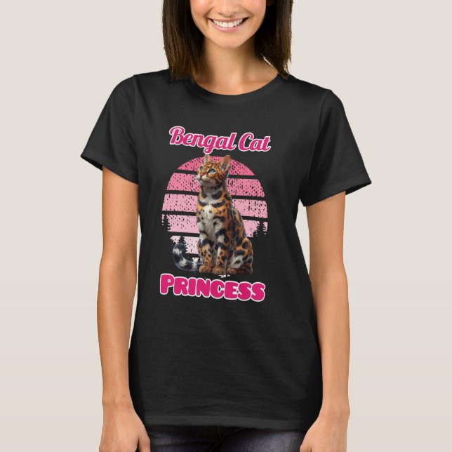 T-shirt Bengale Chat Mère BENGAL PRINCESS Funky Bengal Cha (Devant)