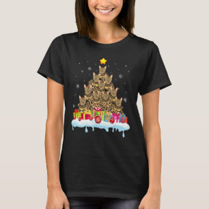 T-shirt Bengale Chat Noël Arbre Chat Noël