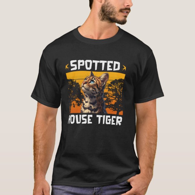 T-shirt Bengale Chat SPOTTUE MAISON TIGER Drôle Bengale Ch (Devant)