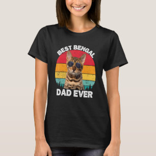 T-shirt Bengale Papa Vintage Bengale Chat Propriétaire Kit