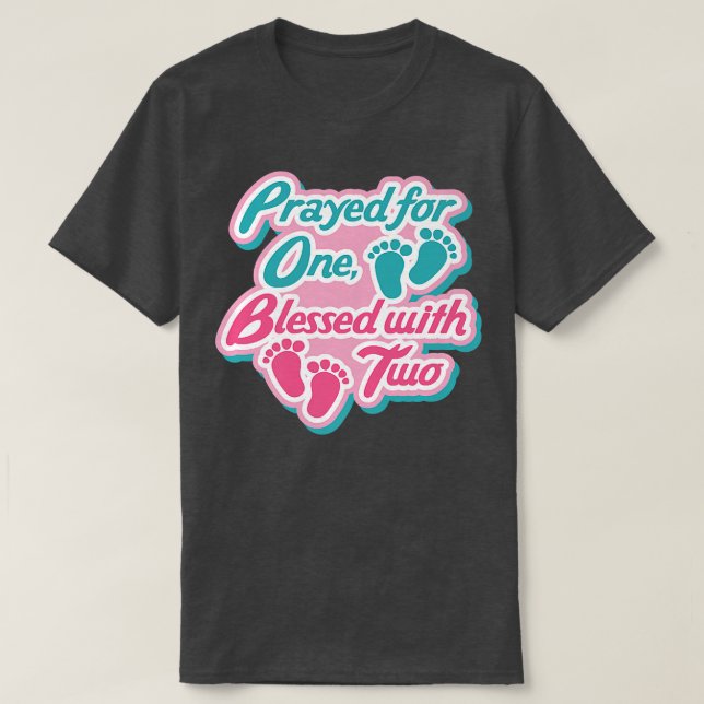 T-shirt Béni Avec Twins Jote Citation De Grossesse (Design devant)