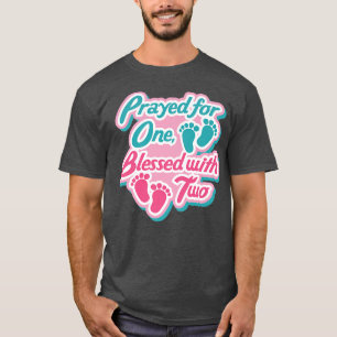 T-shirt Béni Avec Twins Jote Citation De Grossesse