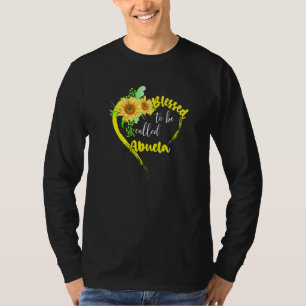 T-shirt Béni D'Être Appelé Abuela Sunflower Abuela Mothe