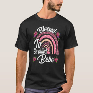 T-shirt Béni D'Être Appelé Bebe Cute Arc En Ciel Pour Les