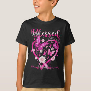 T-shirt Béni D'Être Appelé Cancer Du Sein Survivant Coeur
