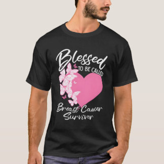 T-shirt Béni D'Être Appelé Cancer Du Sein Survivant K Butt