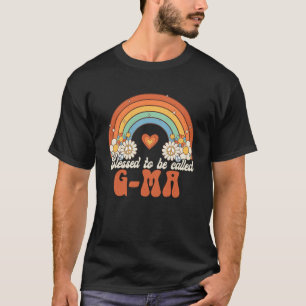 T-shirt Béni d'être appelé G Ma Super Mère arc-en-ciel s