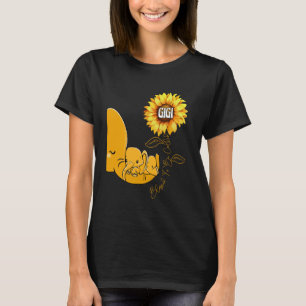 T-shirt Béni D'Être Appelé Gigi Sunflower Elephant Mothe