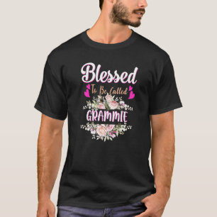 T-shirt Béni D'Être Appelé Grammie Floral Womens Grammie