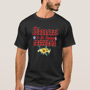 T-shirt Béni D'Être Appelé Grand-Mère Tournesol Grand-Mère