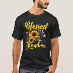 T-shirt Béni D'Être Appelé Grand-Mère Tournesol Grand-Mère