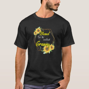 T-shirt Béni D'Être Appelé Granny Sunflower Granny Mothe