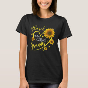 T-shirt Béni D'Être Appelé Granny Sunflowers Granny Life