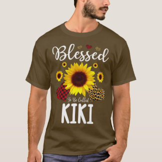 T-shirt Béni D'Être Appelé Kiki Grandma Tournesol Leopar