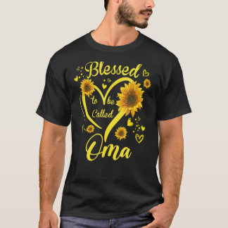 T-shirt Béni d'être appelé la fête des mères du tournesol 