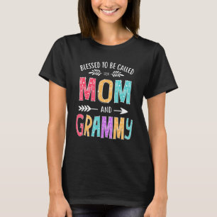 T-shirt Béni D'Être Appelé Maman Et Grammy Mères Drôle