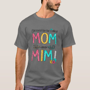 T-shirt Béni d'être appelé Maman et Mimi Fête des Mères 20