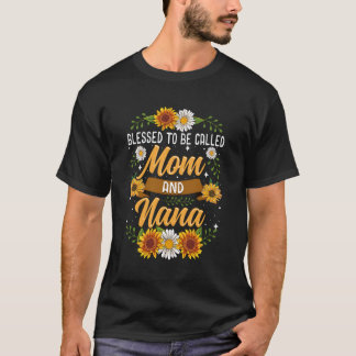 T-shirt Béni D'Être Appelé Maman Et Nana Mignonne Tourneso