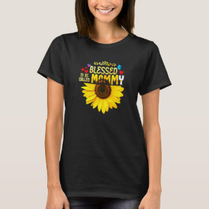 T-shirt Béni D'Être Appelé Maman Femme Tournesol Maman