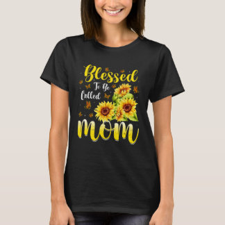 T-shirt Béni d'être appelé maman mignonne tournesol Mère s