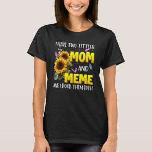 T-shirt Béni D'Être Appelé Mème Mème Tournesol Mème