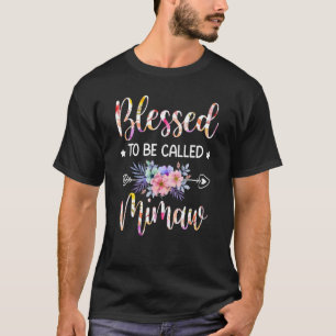 T-shirt Béni D'Être Appelé Mimaw Floral Mothers Day
