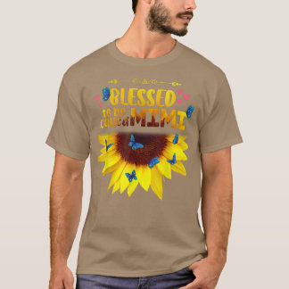 T-shirt Béni D'Être Appelé Mimi Tournesol Papillons Moth