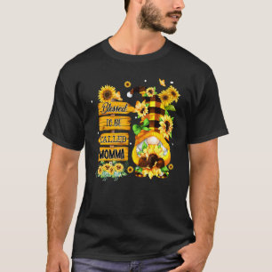 T-shirt Béni D'Être Appelé Momma Gnome Tournesol Mignonne