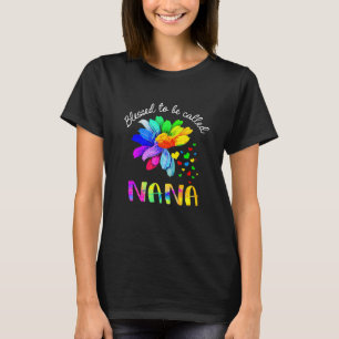 T-shirt Béni d'être appelé Nana Floral Nana Mère Da