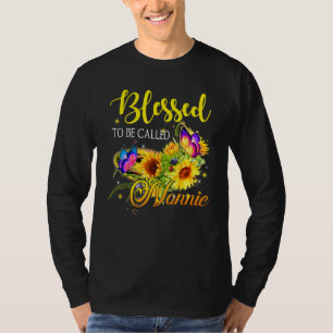 T-shirt Béni d'être appelé Nonnie Sunflower Fête des mères