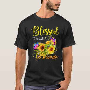 T-shirt Béni d'être appelé Nonnie Sunflower Fête des mères