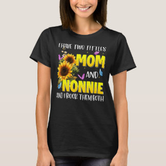 T-shirt Béni D'Être Appelé Nonnie Sunflower Nonnie