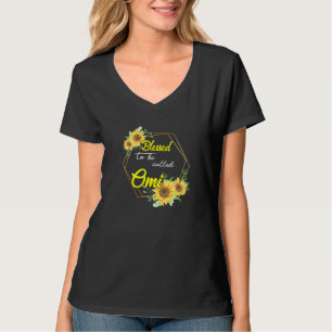 T-shirt Béni d'être appelé Omi Sunflower Omi Fête des mère