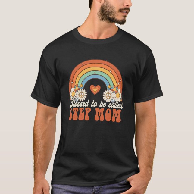 T-shirt Béni D'Être Appelé Step Maman Super Rainbow Mothe (Devant)
