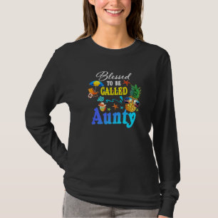 T-shirt Béni D'Être Appelé Tante Fête Des Mères D'Été Fête