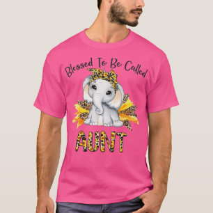 T-shirt Béni D'Être Appelé Tante Tournesol Elephant Mothe
