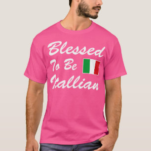 T-shirt Béni D'Être Italien Italie Drapeau Italia Italiano