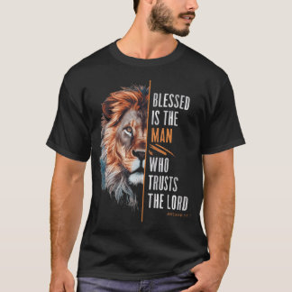 T-shirt Béni Dieu chrétien Jésus Foi Verset biblique Jere