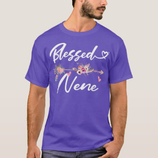 T-shirt Béni Nene Funny Grandma famille de fleurs grande