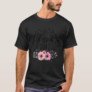 T-shirt Béni Omi Pour Femmes Décoration Florale Mères D