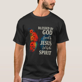 T-shirt Béni par Dieu Aimé par Jésus Conduit par l'Esprit